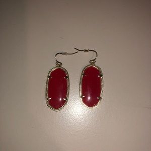 Red Kendra Scott earrings
